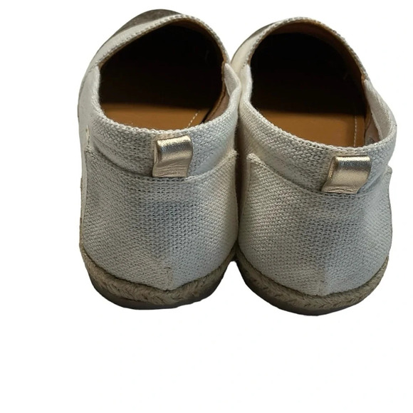 KAANAS Women's Espadrilles Sz 10 Marseille Cap Toe Two Toned Gold Jute Leather - Picture 3 of 8